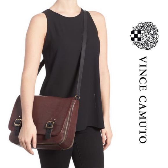 Vince camuto delos leather tote Clearance